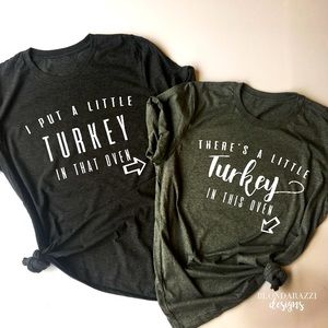 thanksgiving baby announcement tee